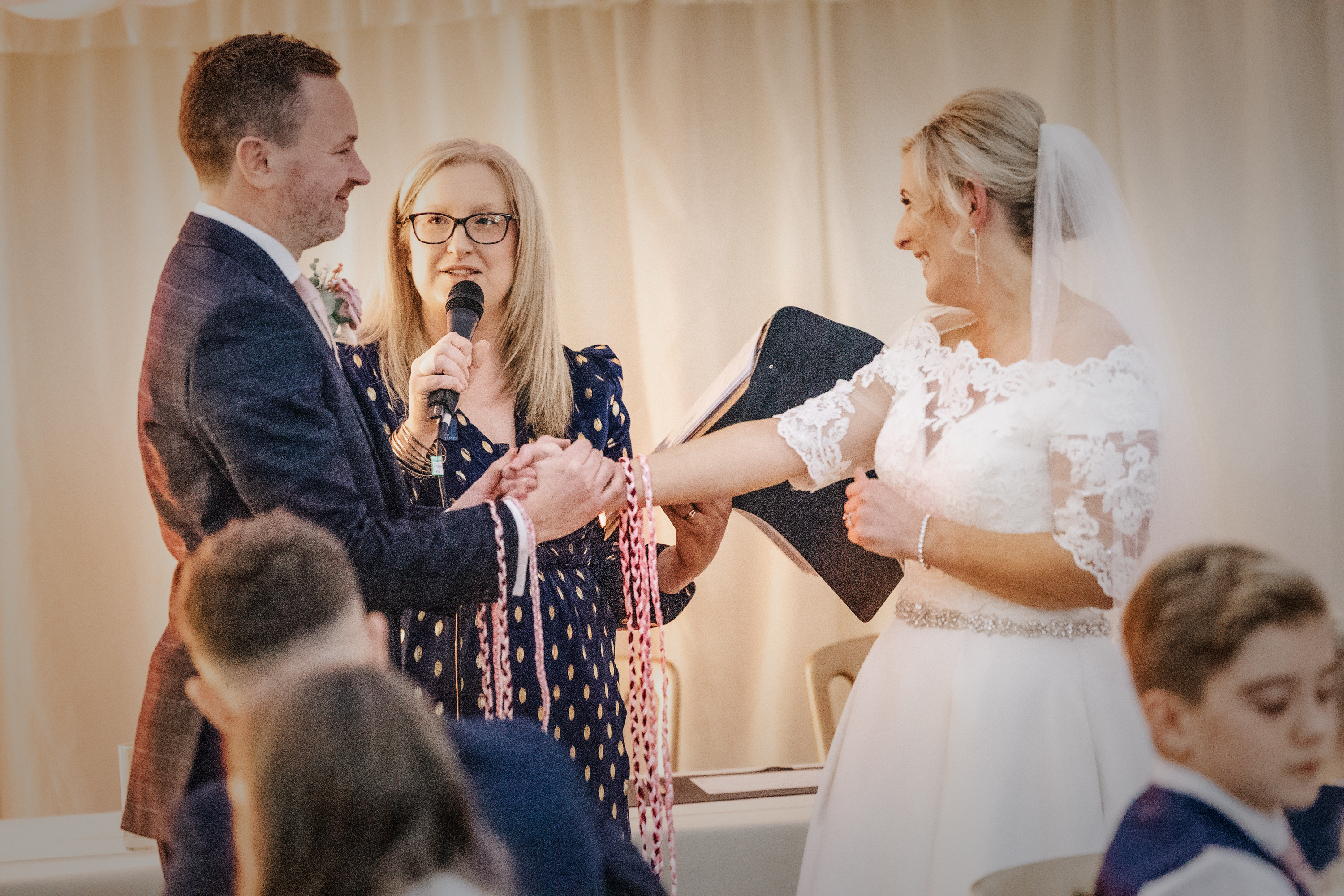 Deb Reed Celebrant Colchester Essex, performing the ceremony at Lauren and Tristans wedding.